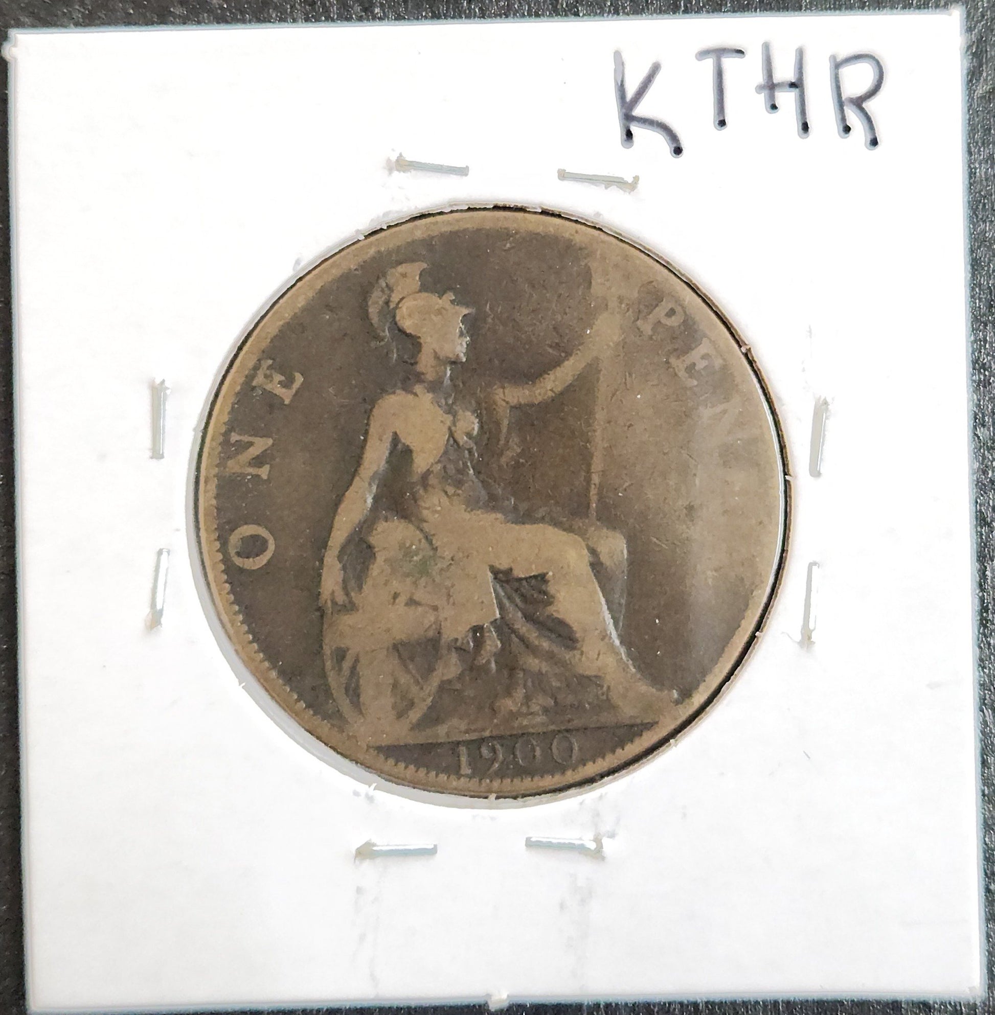 1900 Great Britain Penny KTHR — Reverse