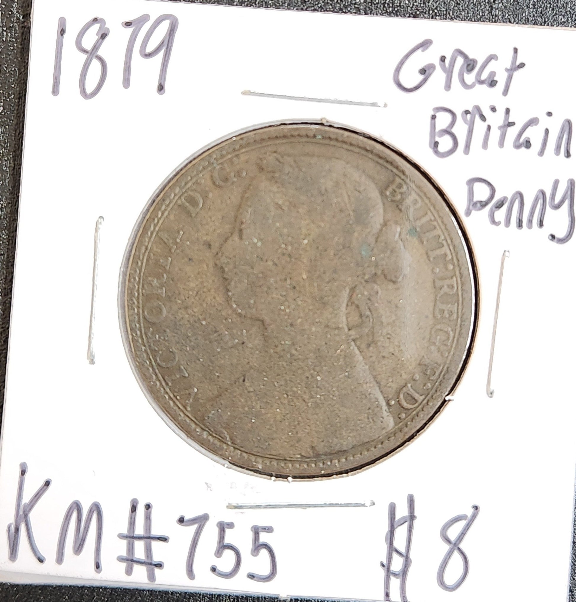 1879 Great Britain Penny M3XG — Obverse