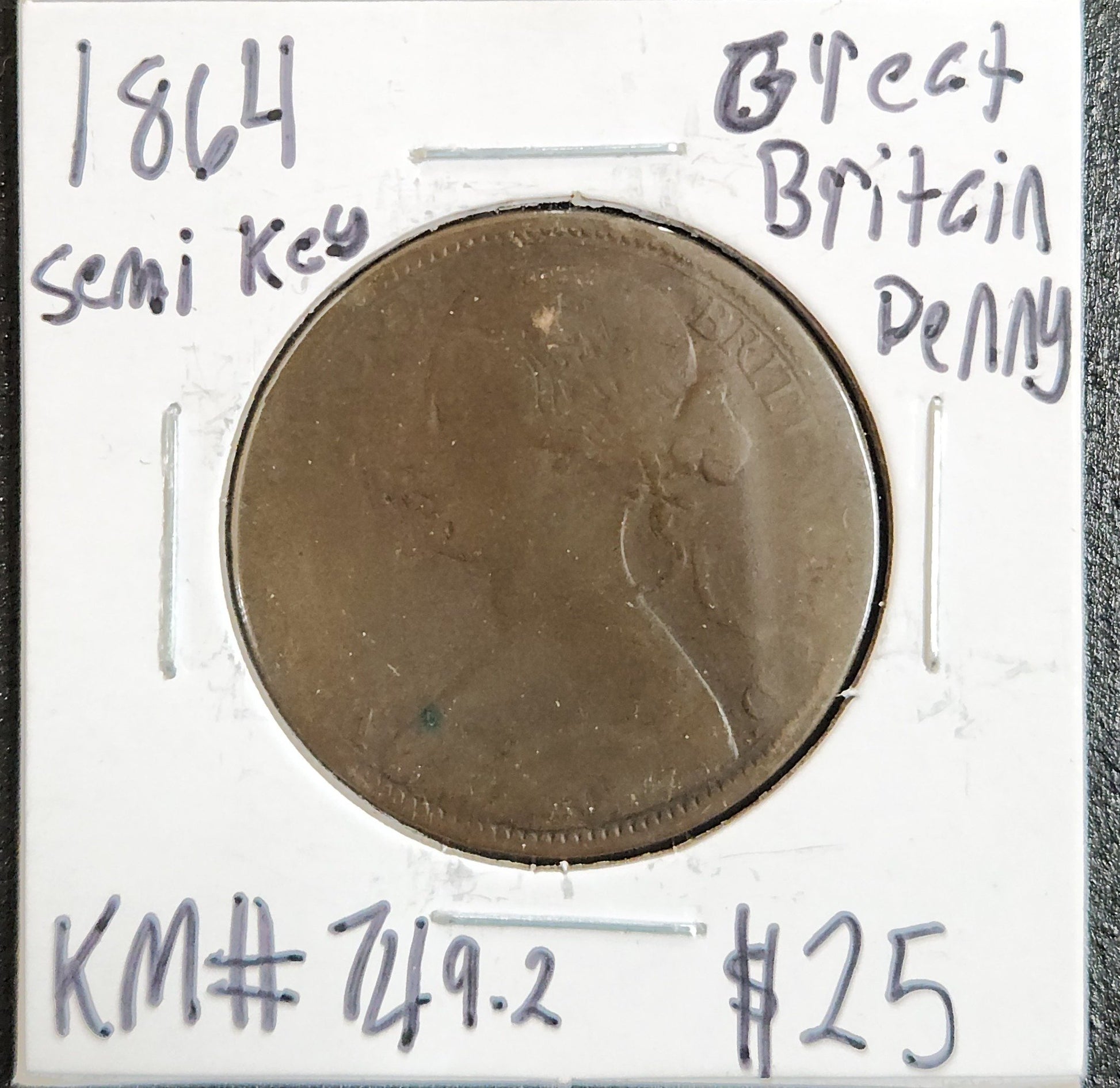 1864 Semi Key Great Britain Penny GYCP — Obverse