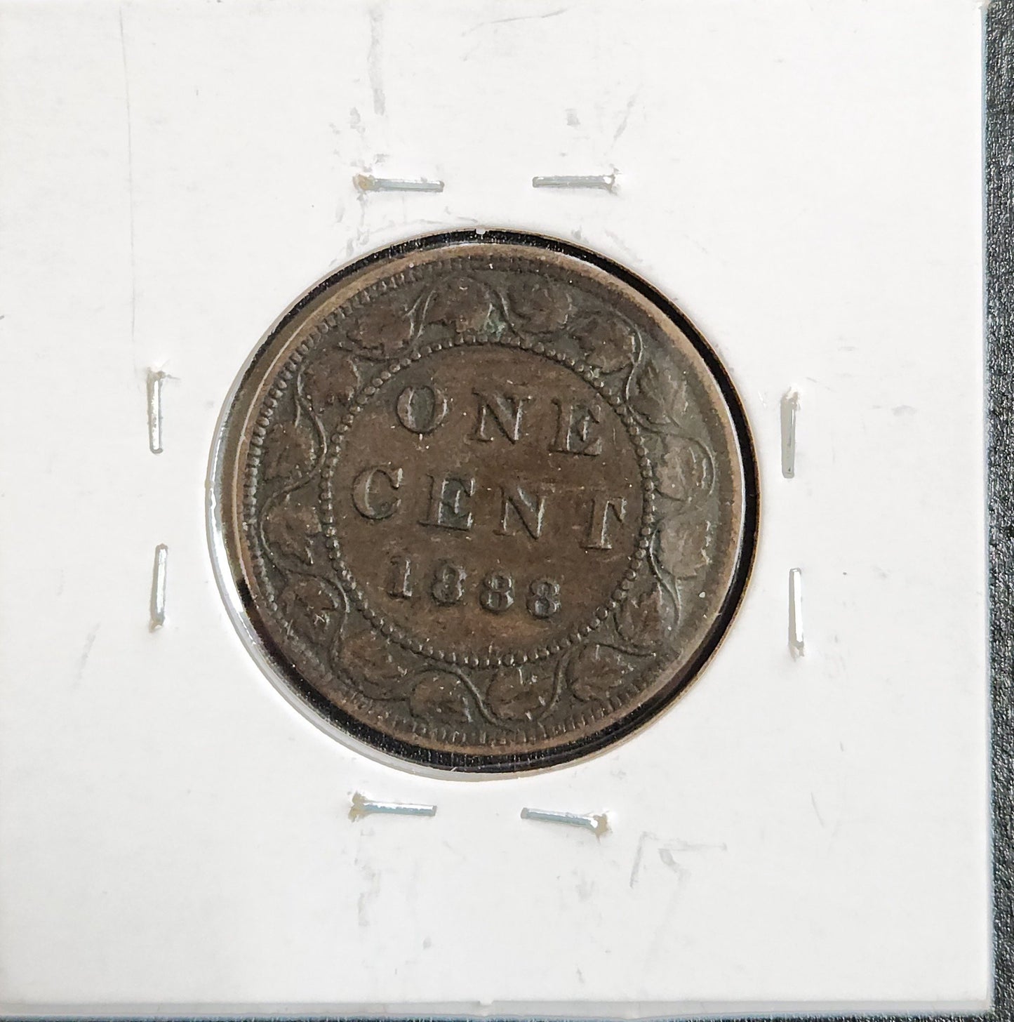 1888 Canada Cent 3Y68 — Reverse