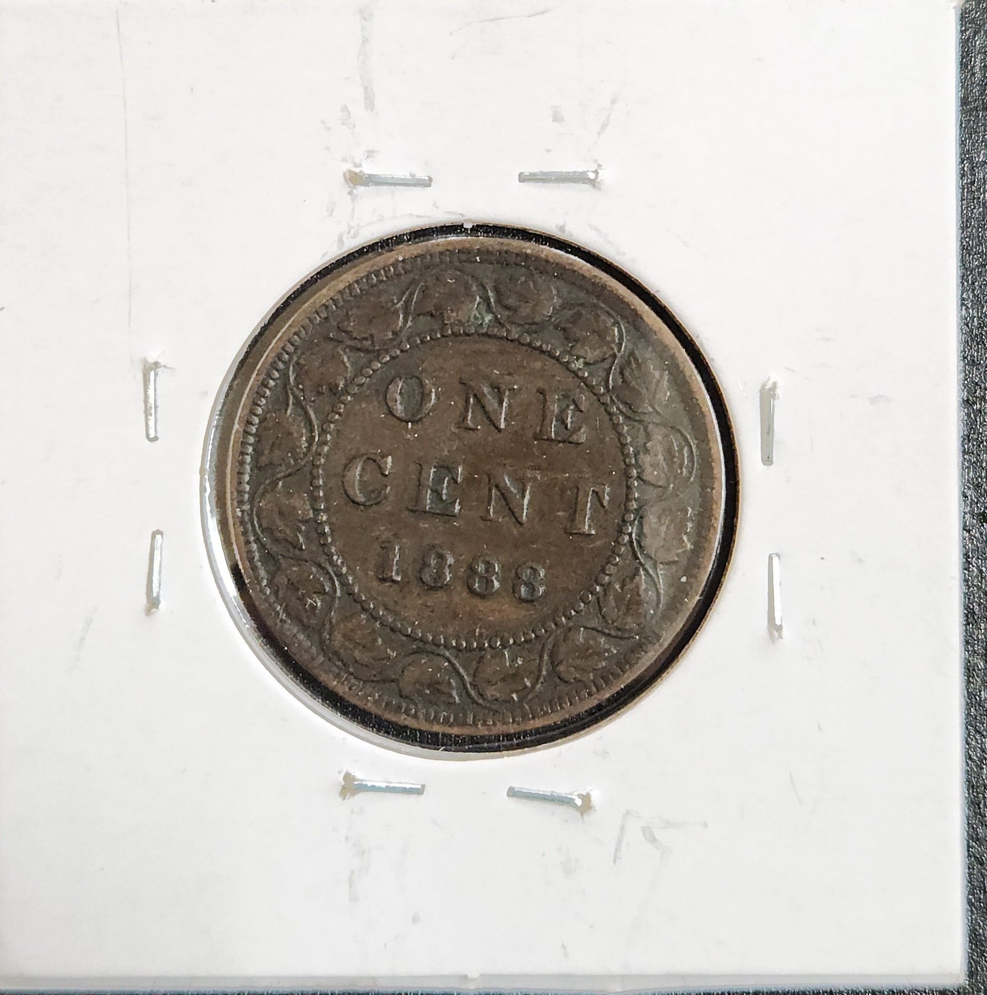 1888 Canada Cent 3Y68 — Reverse