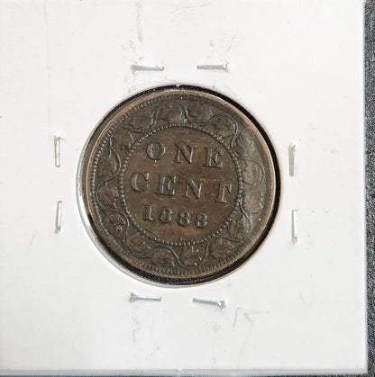 1888 Canada Cent 3Y68 — Reverse