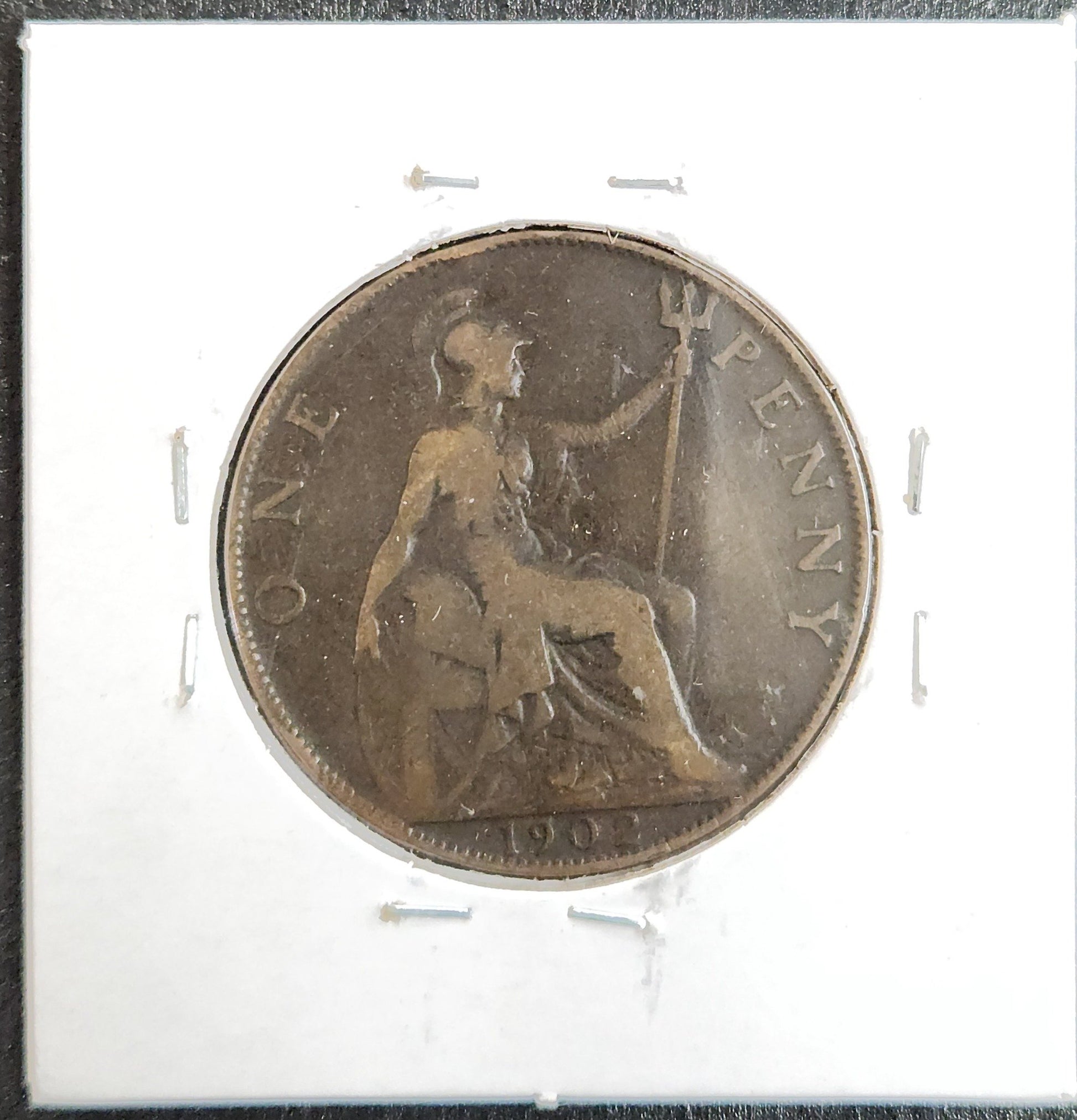 1902 Great Britain Penny D5NH — Reverse
