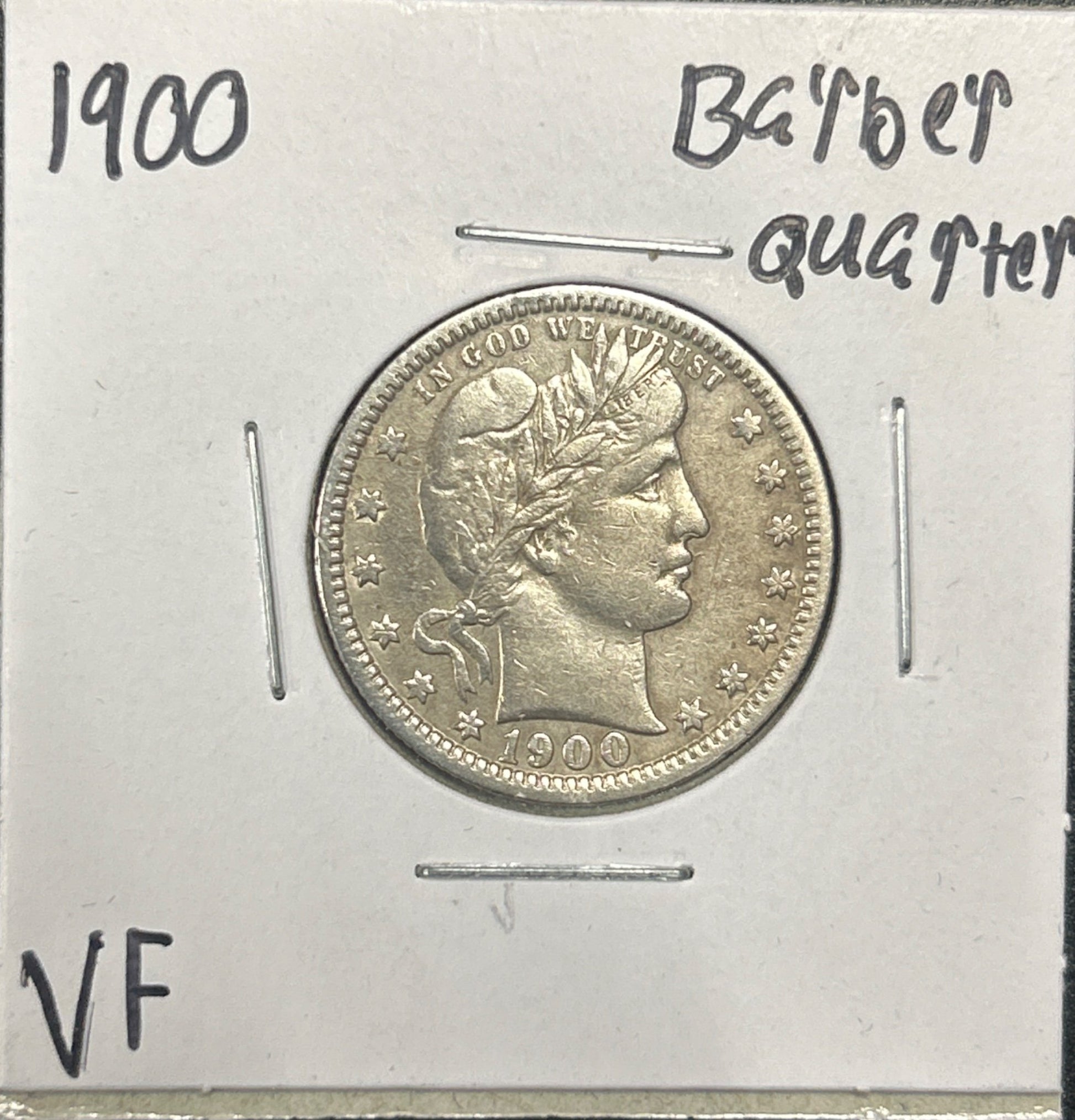 1900 Barber Quarter 5396.30-A — Obverse