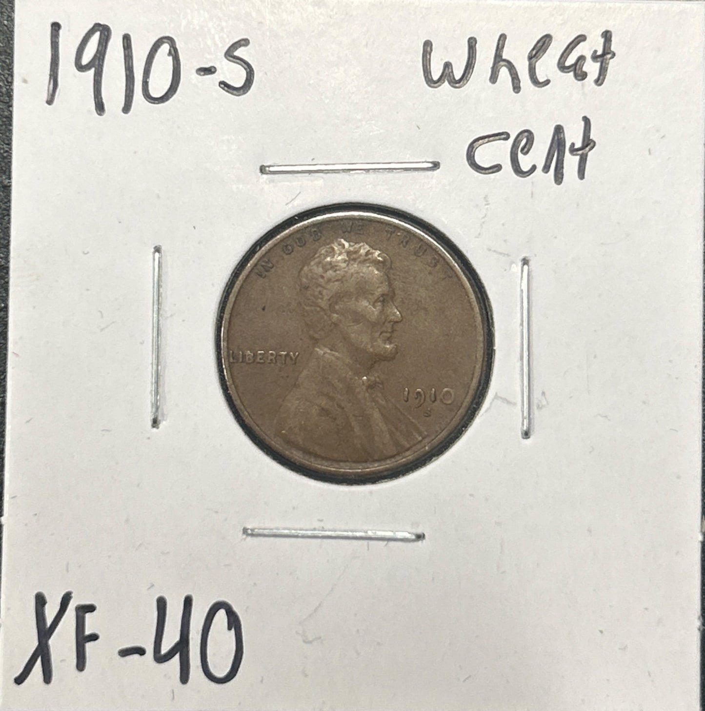 1910-S Wheat Cent 1805.40-A — Obverse