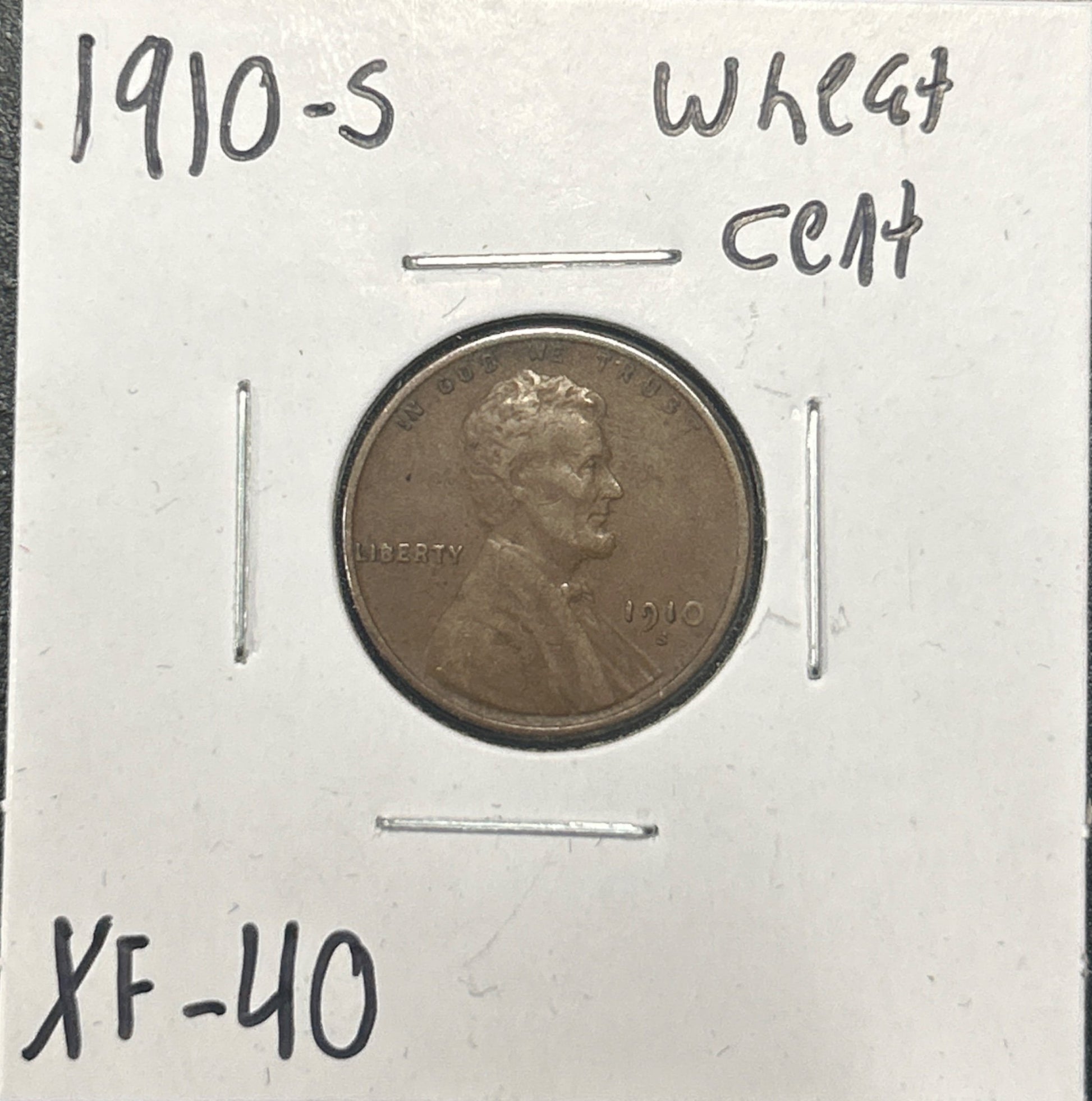 1910-S Wheat Cent 1805.40-A — Obverse