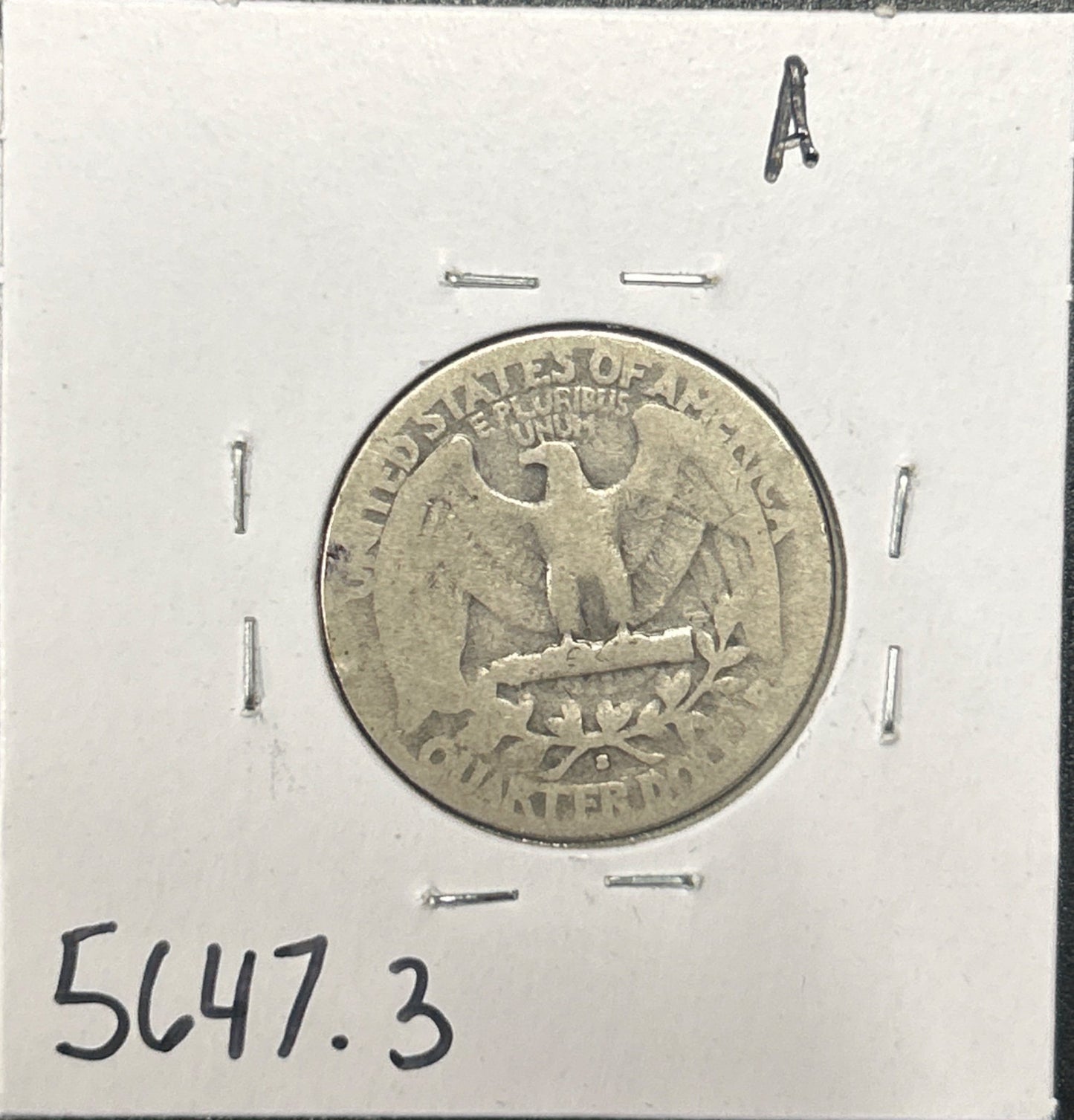 1932-S Washington Quarter 5647.3-A — Reverse