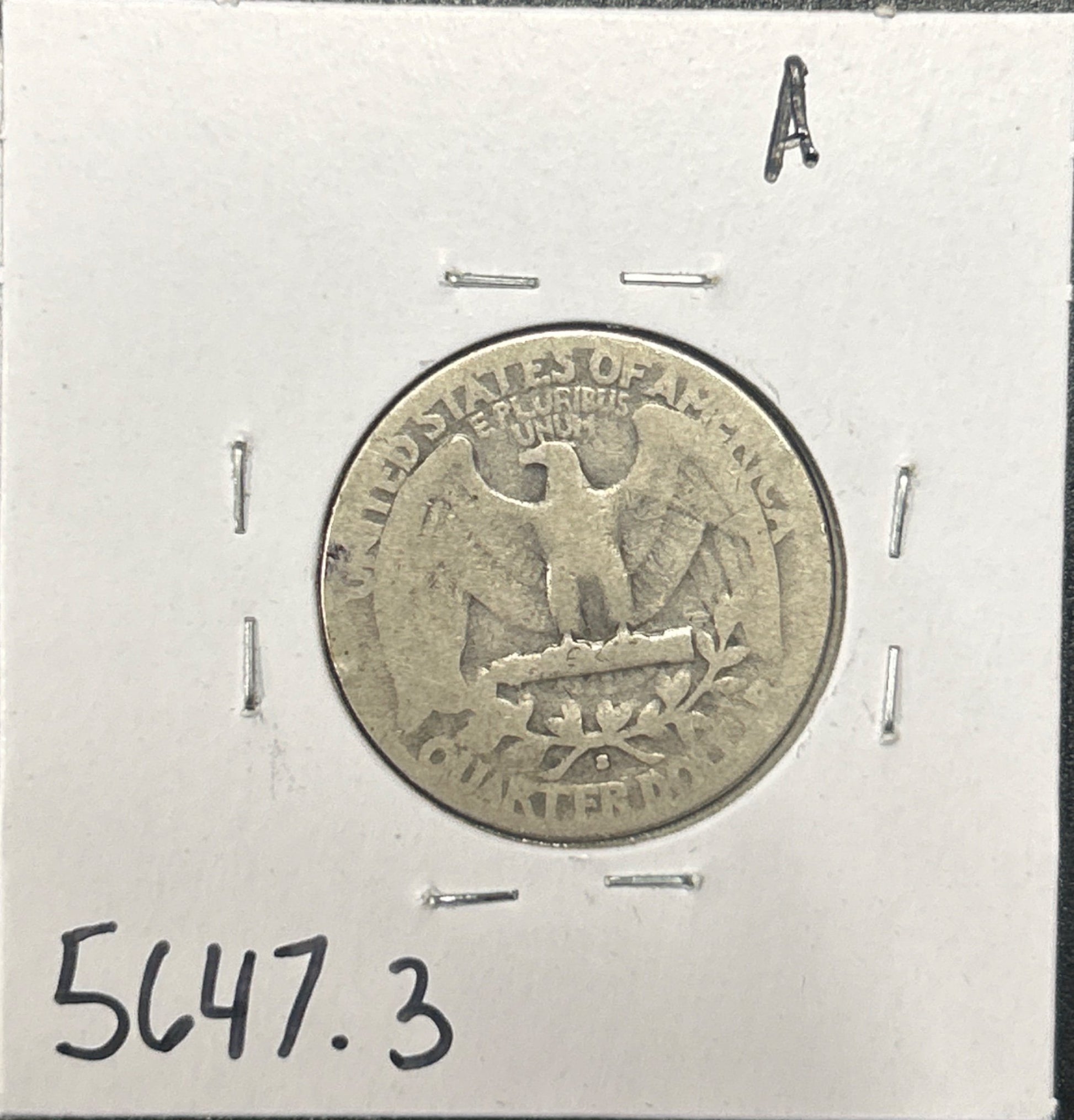1932-S Washington Quarter 5647.3-A — Reverse