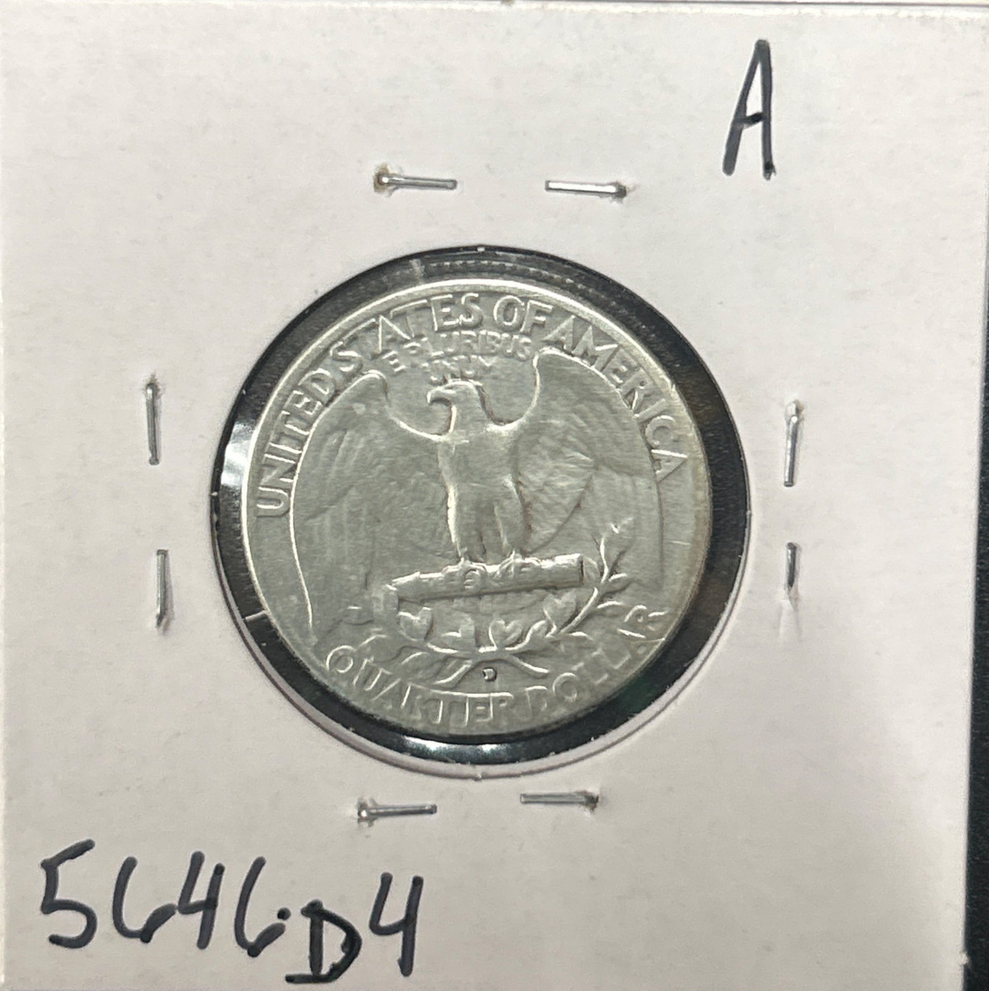 1932-D Washington Quarter 5646.D4-A — Reverse