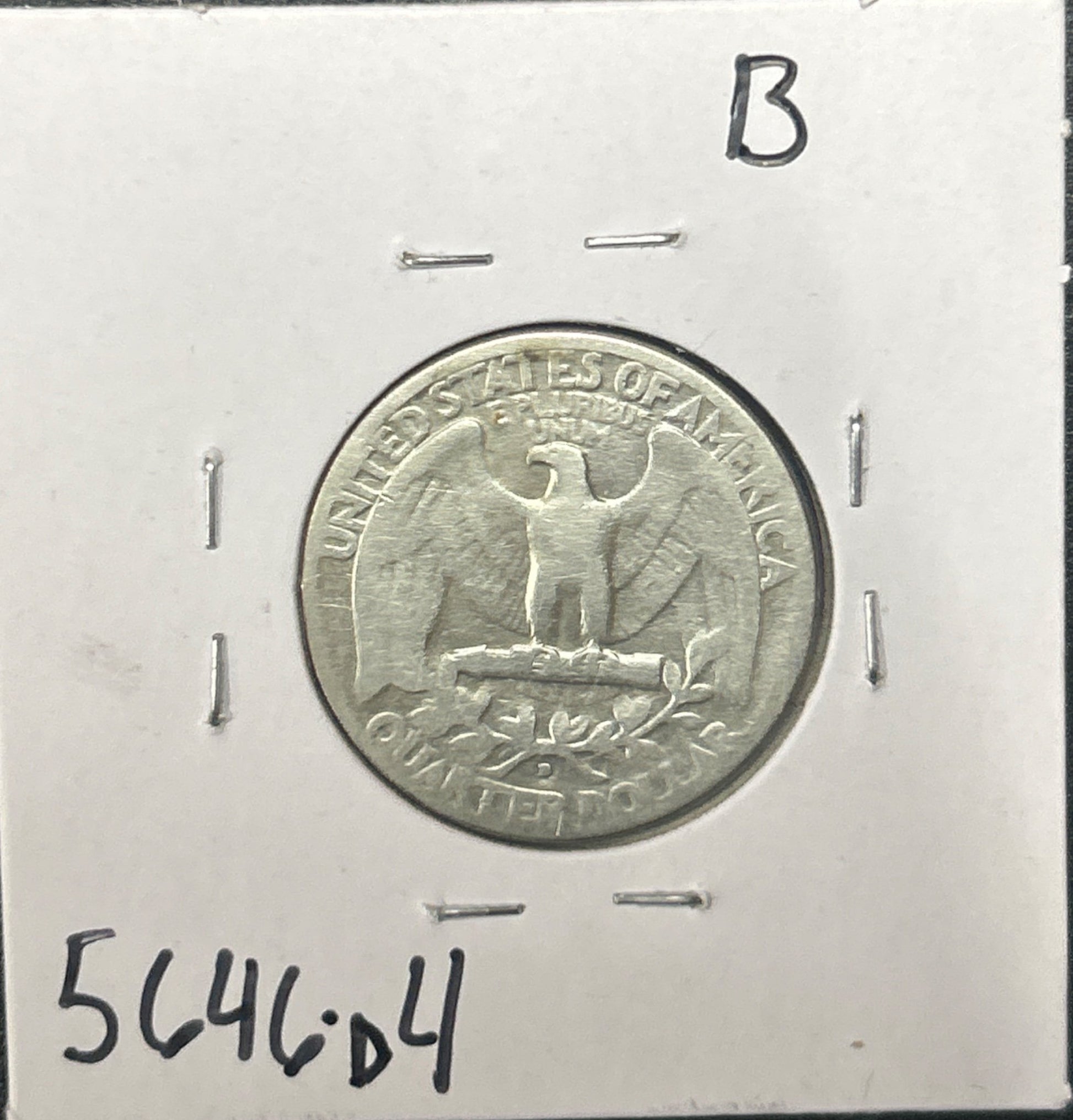 1932-D Washington Quarter 5646.D4-B — Reverse