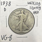 1938-D Walking Liberty Half 6739.8-A — Obverse