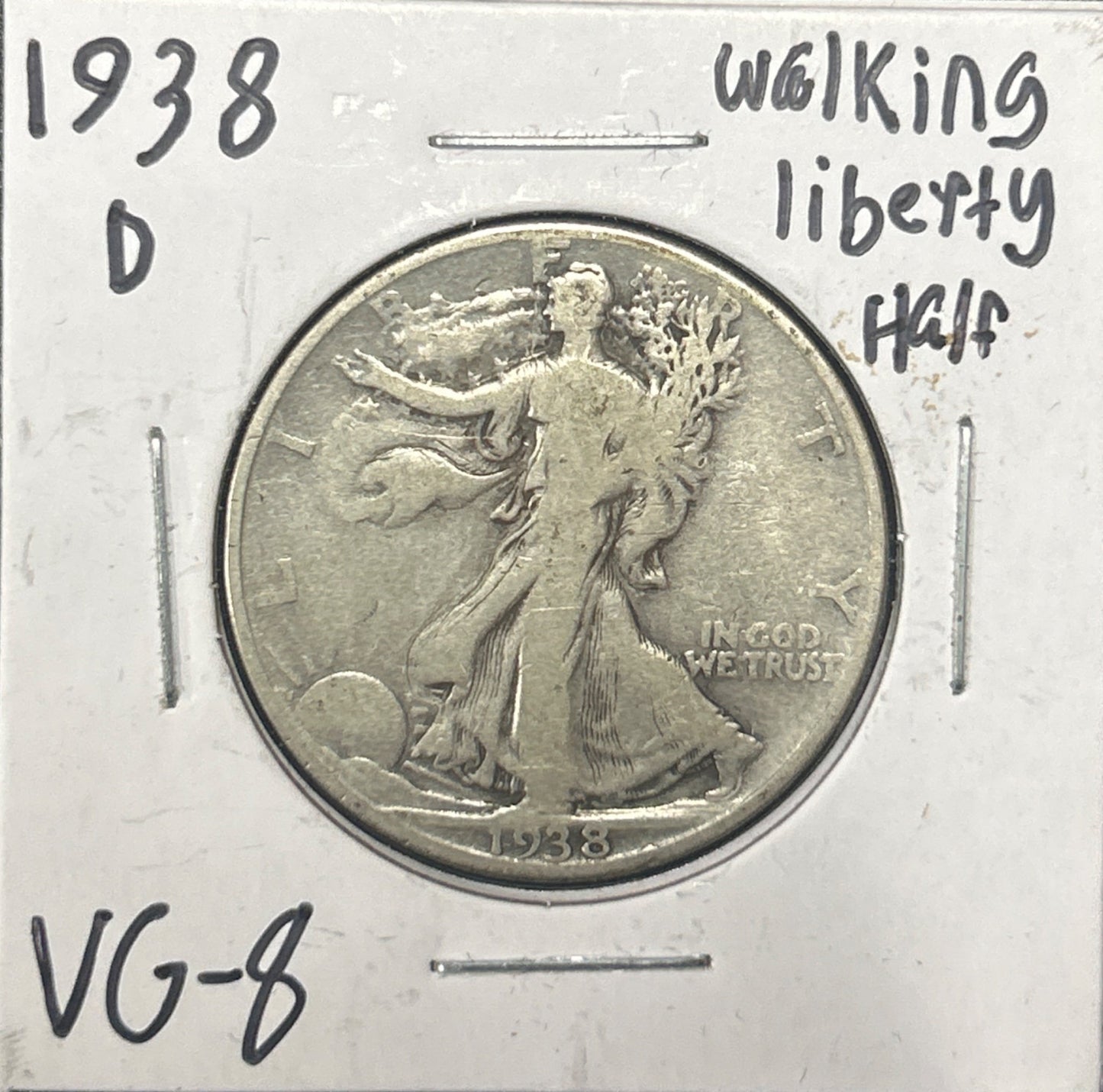 1938-D Walking Liberty Half 6739.8-A — Obverse