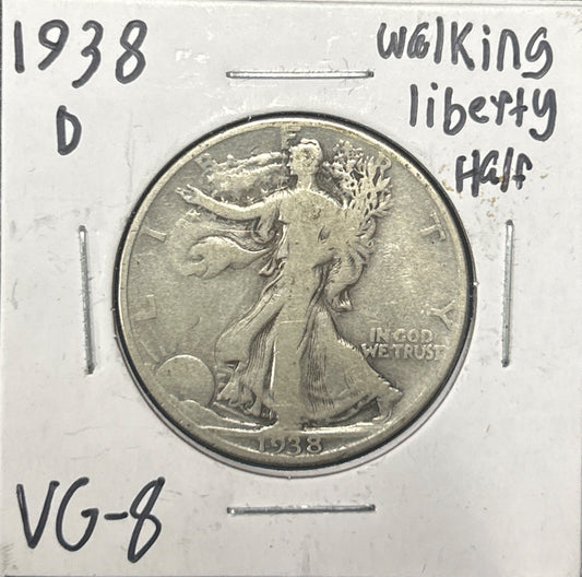 1938-D Walking Liberty Half 6739.8-A — Obverse