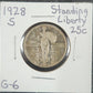 1928 S Standing Liberty Quarter G-6 5601.6-A — Obverse