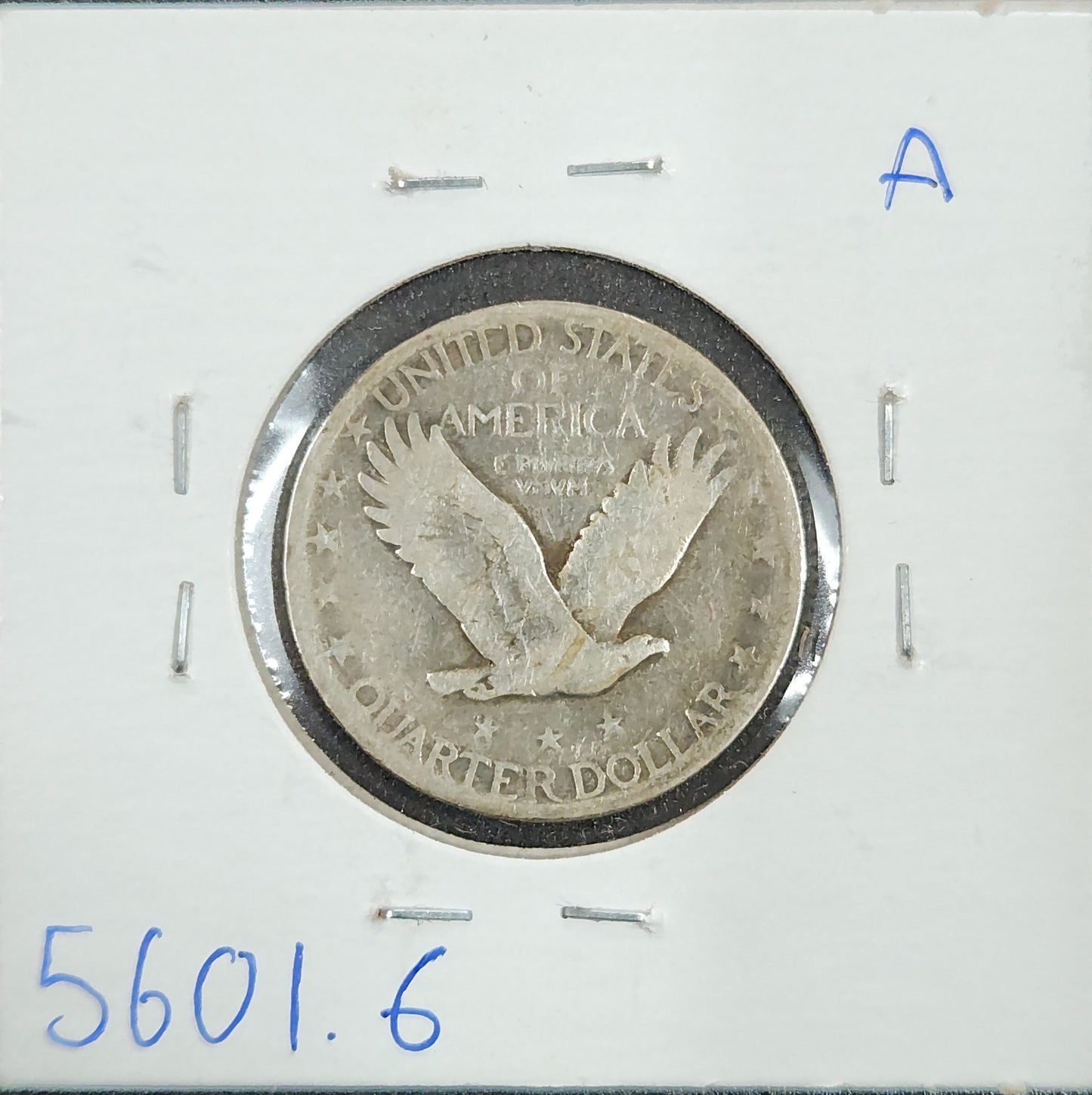 1928 S Standing Liberty Quarter G-6 5601.6-A — Reverse