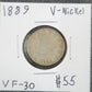 1889 V Nickel VF-30 2954.30-A — Obverse
