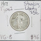 1917 Type 1 Standing Liberty Quarter VG-8 5535.8-A — Obverse