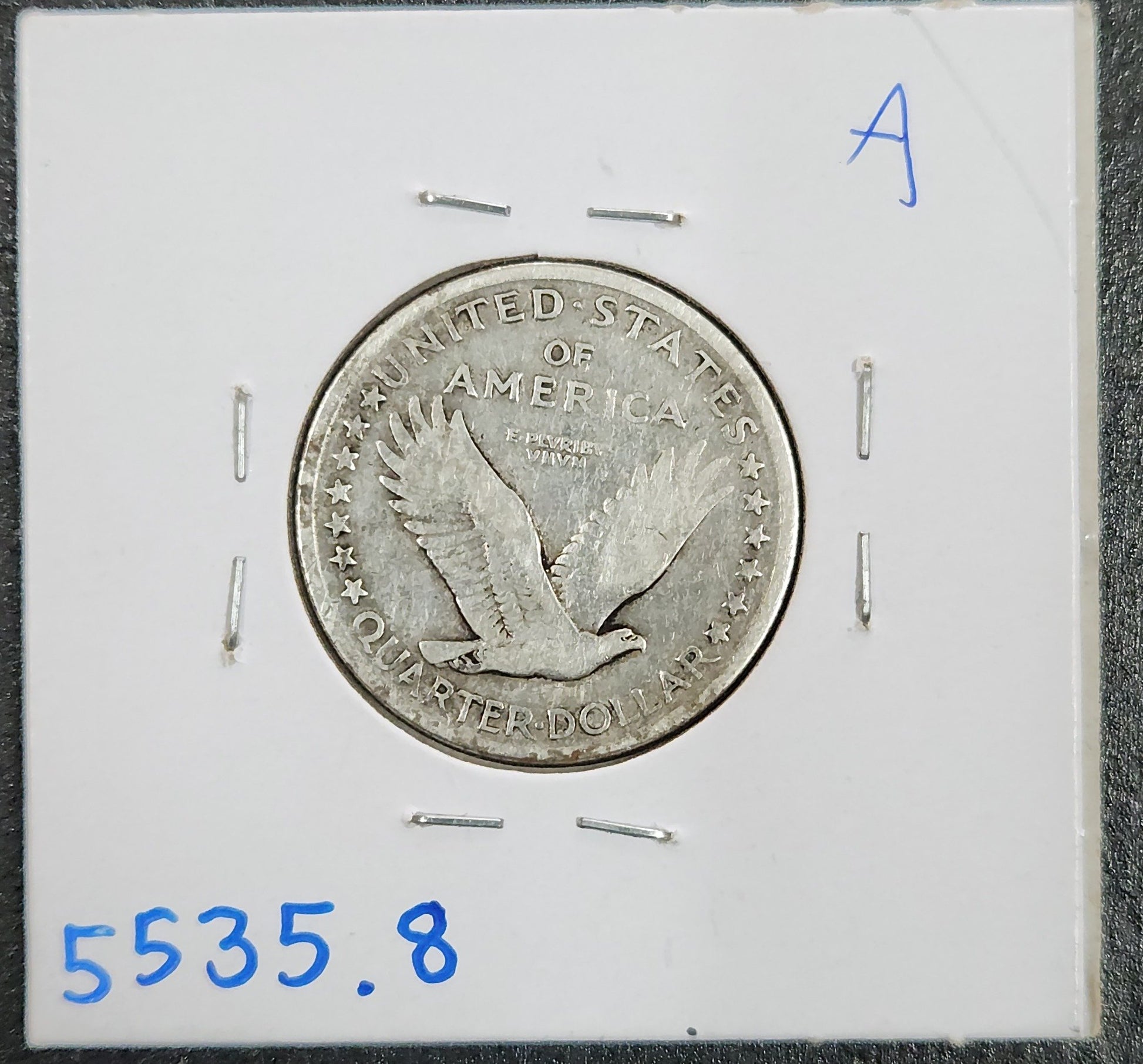 1917 Type 1 Standing Liberty Quarter VG-8 5535.8-A — Reverse