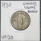 1930 Standing Liberty Quarter VF-20 5607.20-A — Obverse