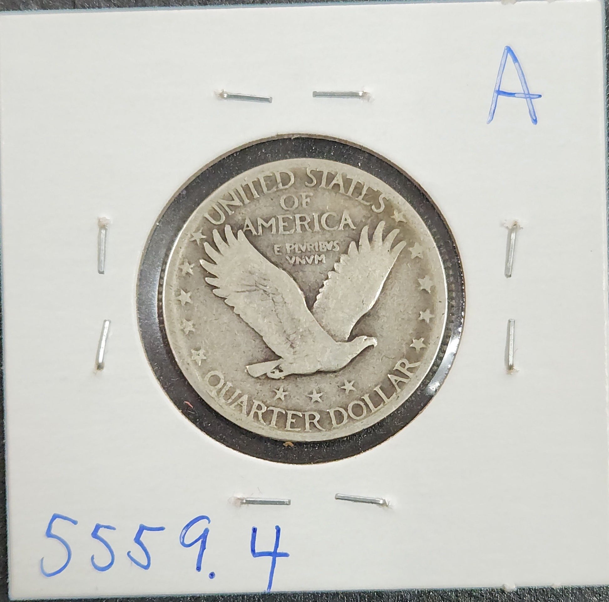 1929 Standing Liberty Quarter G-4 5559.4-A — Reverse