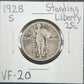 1928 S Standing Liberty Quater VF-20 5601.20-A — Obverse