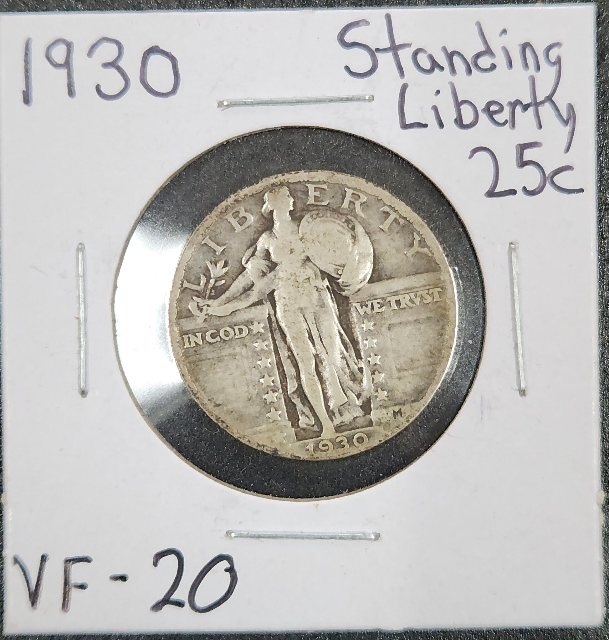 1930 Standing Liberty Quarter VF-20 5607.20-B — Obverse