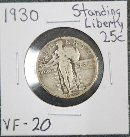 1930 Standing Liberty Quarter VF-20 5607.20-B — Obverse