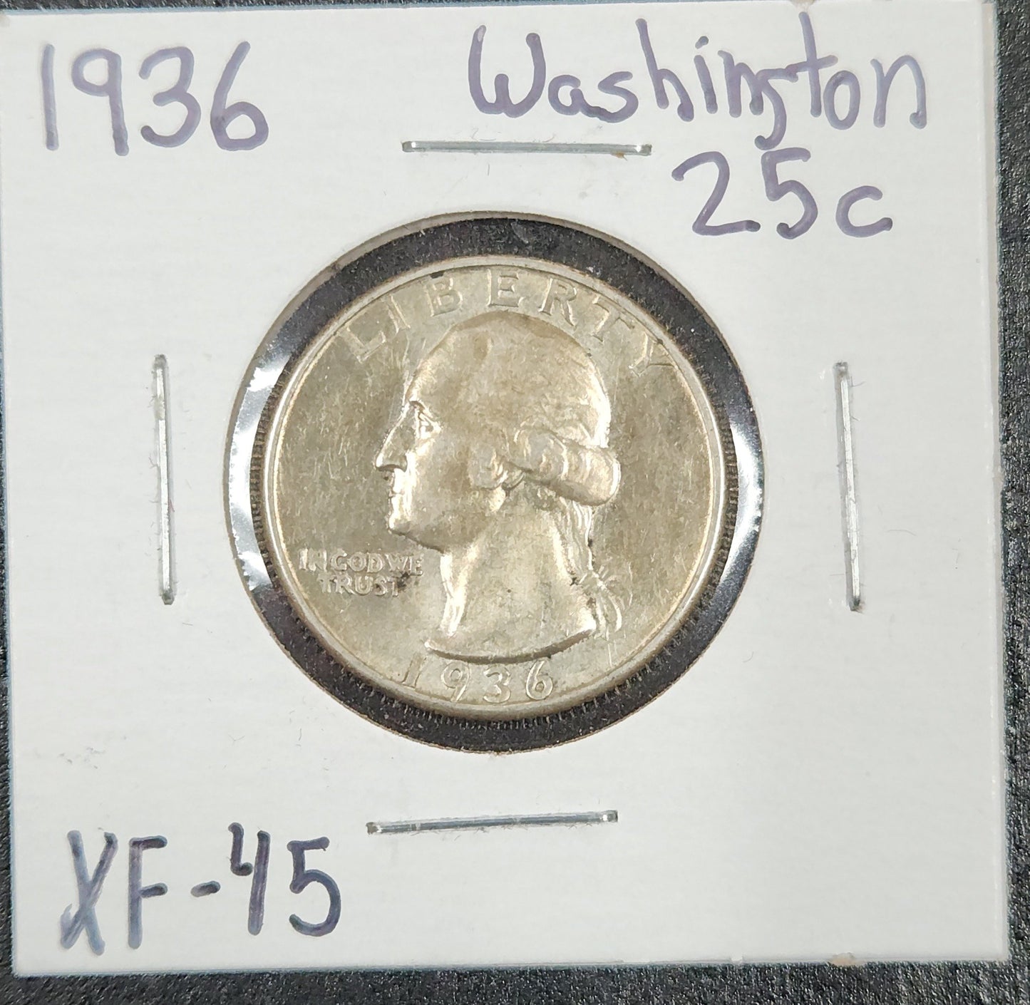 1936 Washington Quarter XF-45 5615.45-A — Obverse