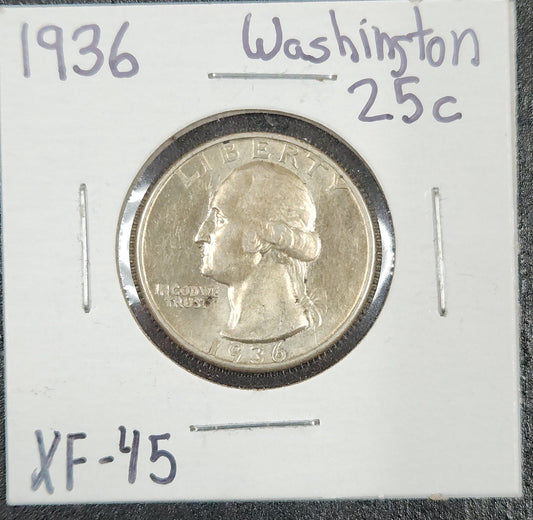 1936 Washington Quarter XF-45 5615.45-A — Obverse