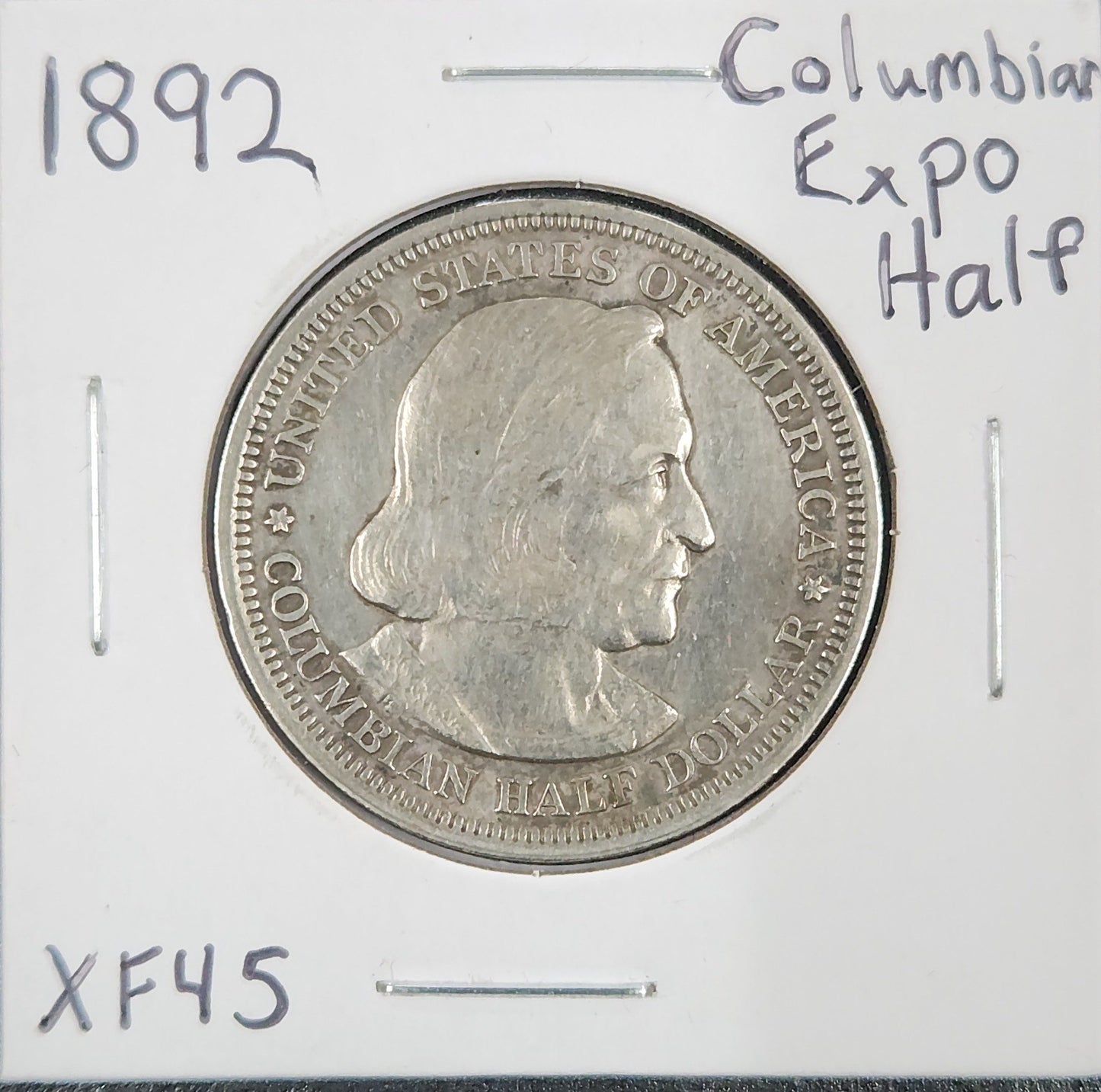 1892 Columbian Expo Half Classic Commemorative XF 45 10302.45-A — Obverse