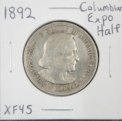 1892 Columbian Expo Half Classic Commemorative XF 45 10302.45-A — Obverse
