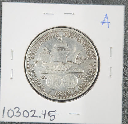 1892 Columbian Expo Half Classic Commemorative XF 45 10302.45-A — Reverse