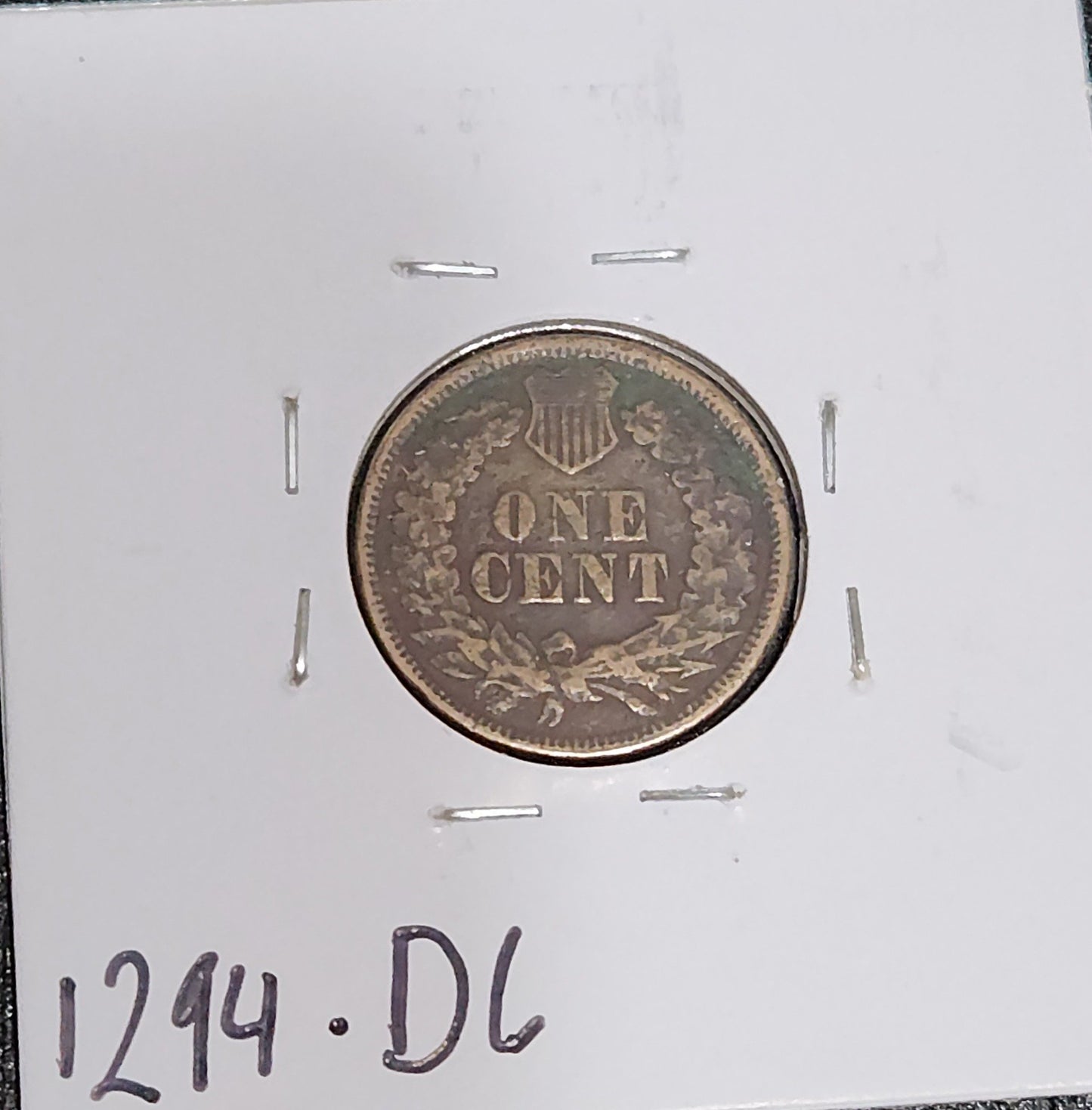 1863 Indian Head Cent GOOD 1294.D6-A — Reverse