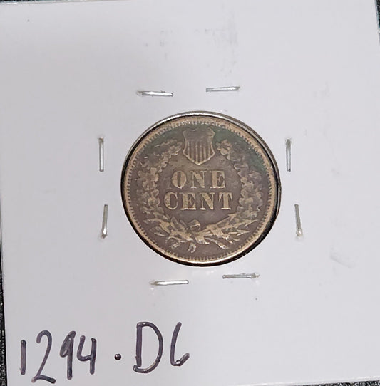 1863 Indian Head Cent GOOD 1294.D6-A — Reverse