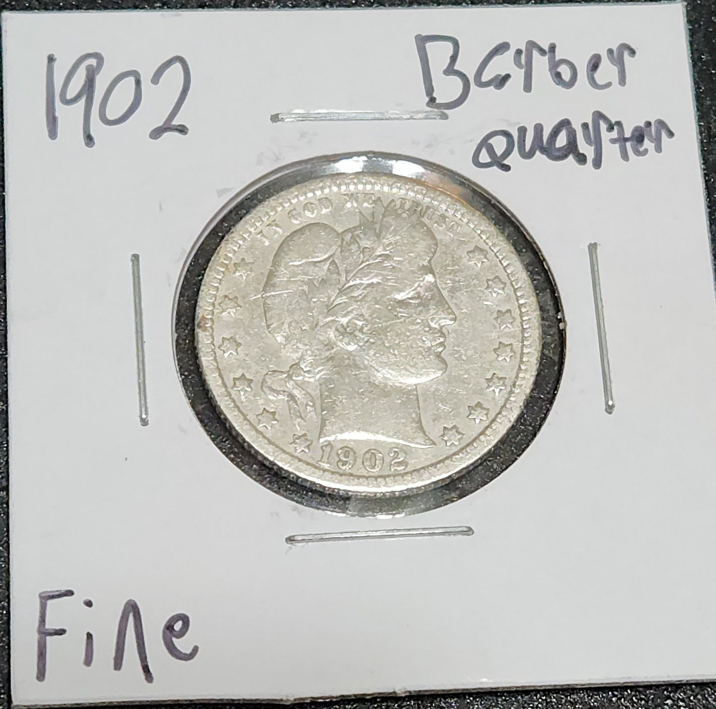 1902 Barber Quater FINE 5398.D15-A — Obverse