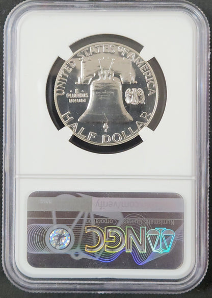 1959 Franklin Half Proof 68 6891.68-01670068006303810009 — Reverse