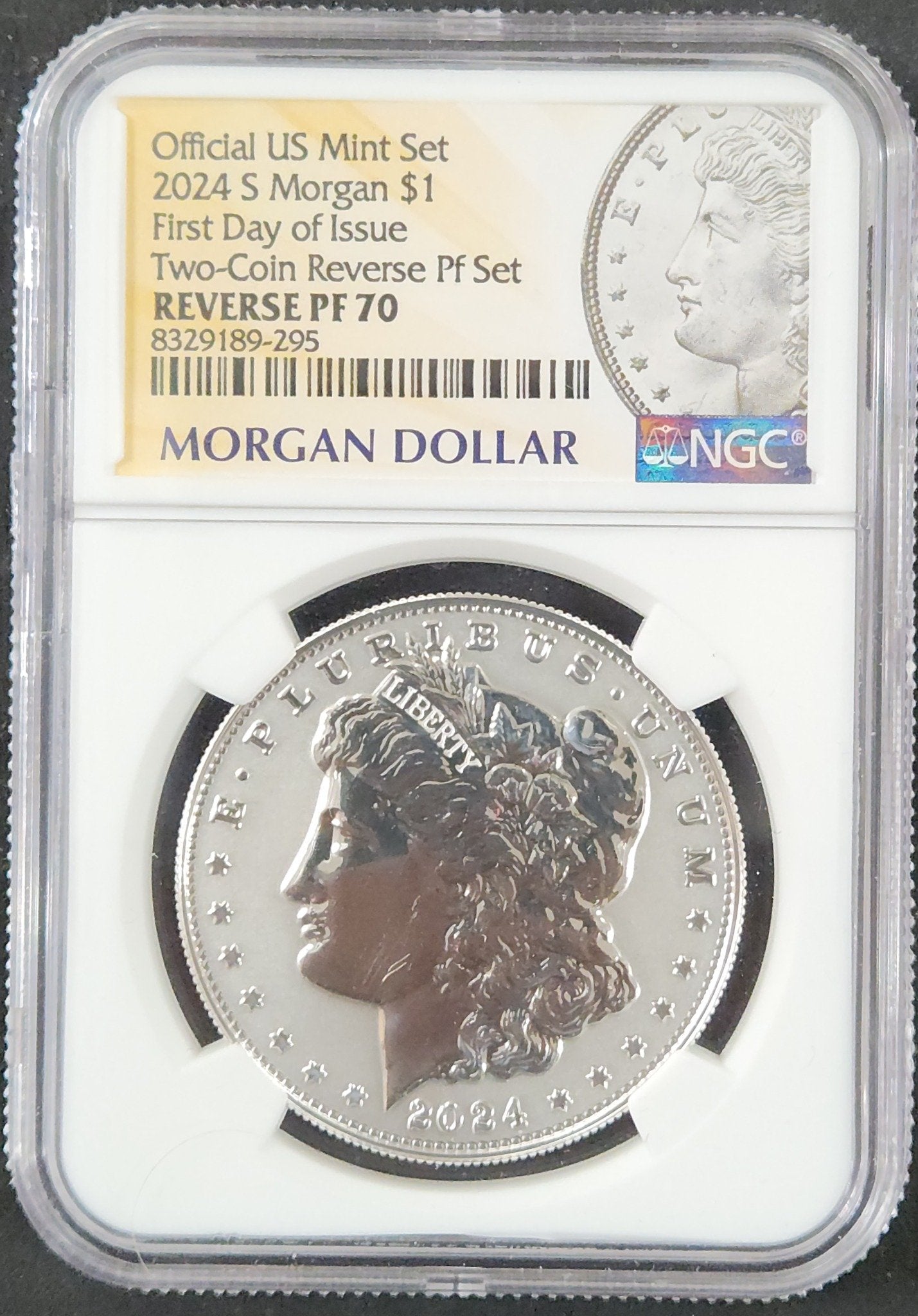 2024-S Morgan $1 Reverse Proof 70 First Day Of Issue Official US Mint Set 375532.70-01807370008329189295 — Obverse
