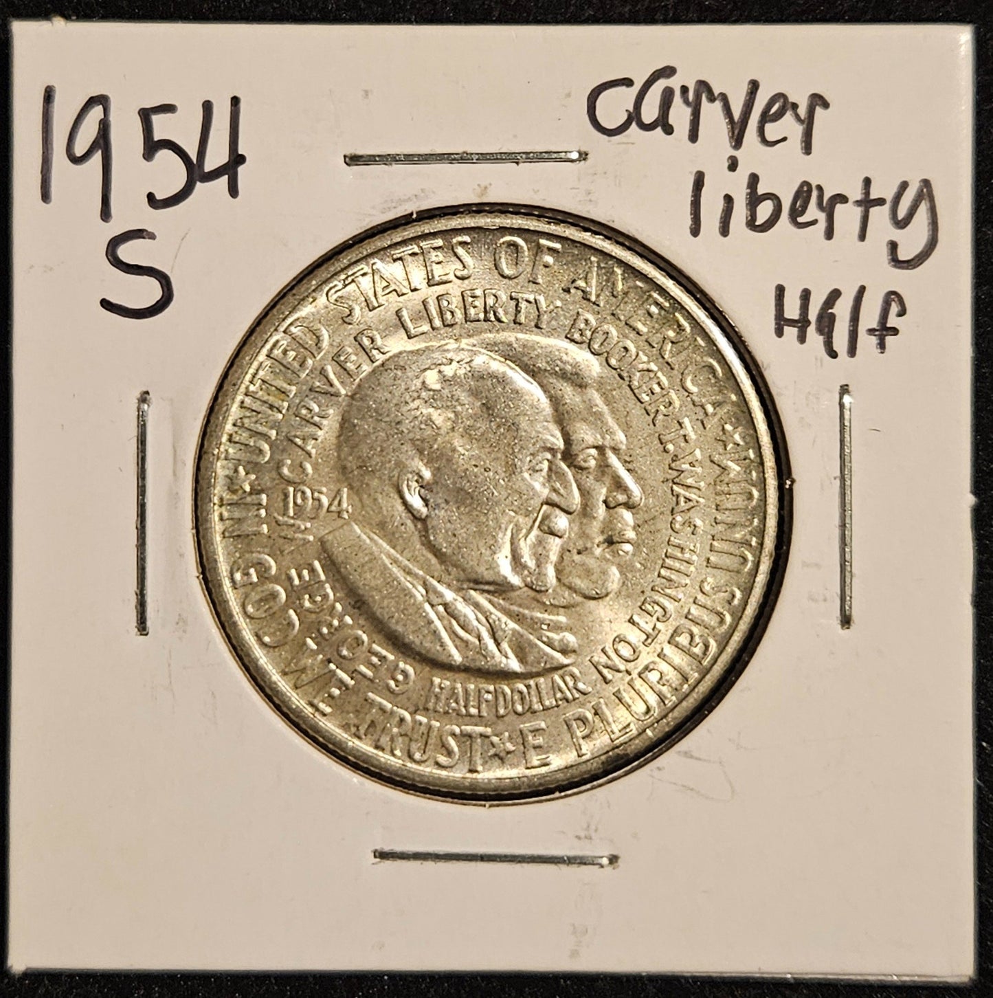 1954-S Washington Carver Commemorative Half Dollar 10402.62-A — Obverse