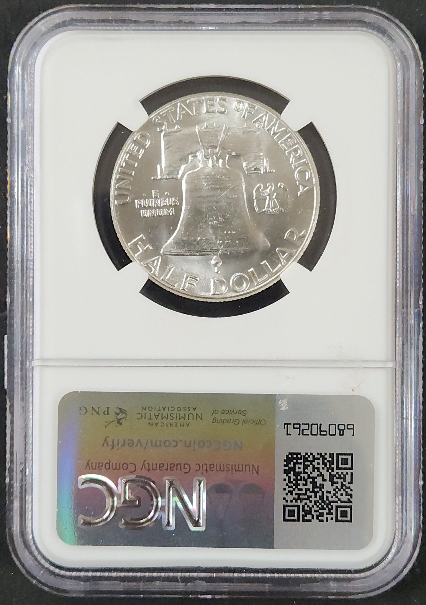 1963 Franklin Half Full Bell Lines MS64 6819.64-02668464008137320006 — Reverse