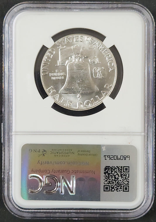 1963 Franklin Half Full Bell Lines MS64 6819.64-02668464008137320006 — Reverse