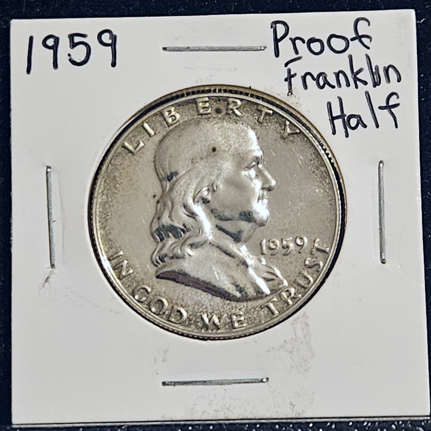 1959 Proof Franklin Half Dollar 6891.65-A — Obverse