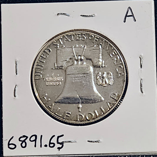 1959 Proof Franklin Half Dollar 6891.65-A — Reverse