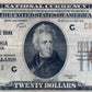 1929 $20 Federal Reserve Bank Note Fr. 1870-C – Philadelphia District Currency HT47 — Obverse