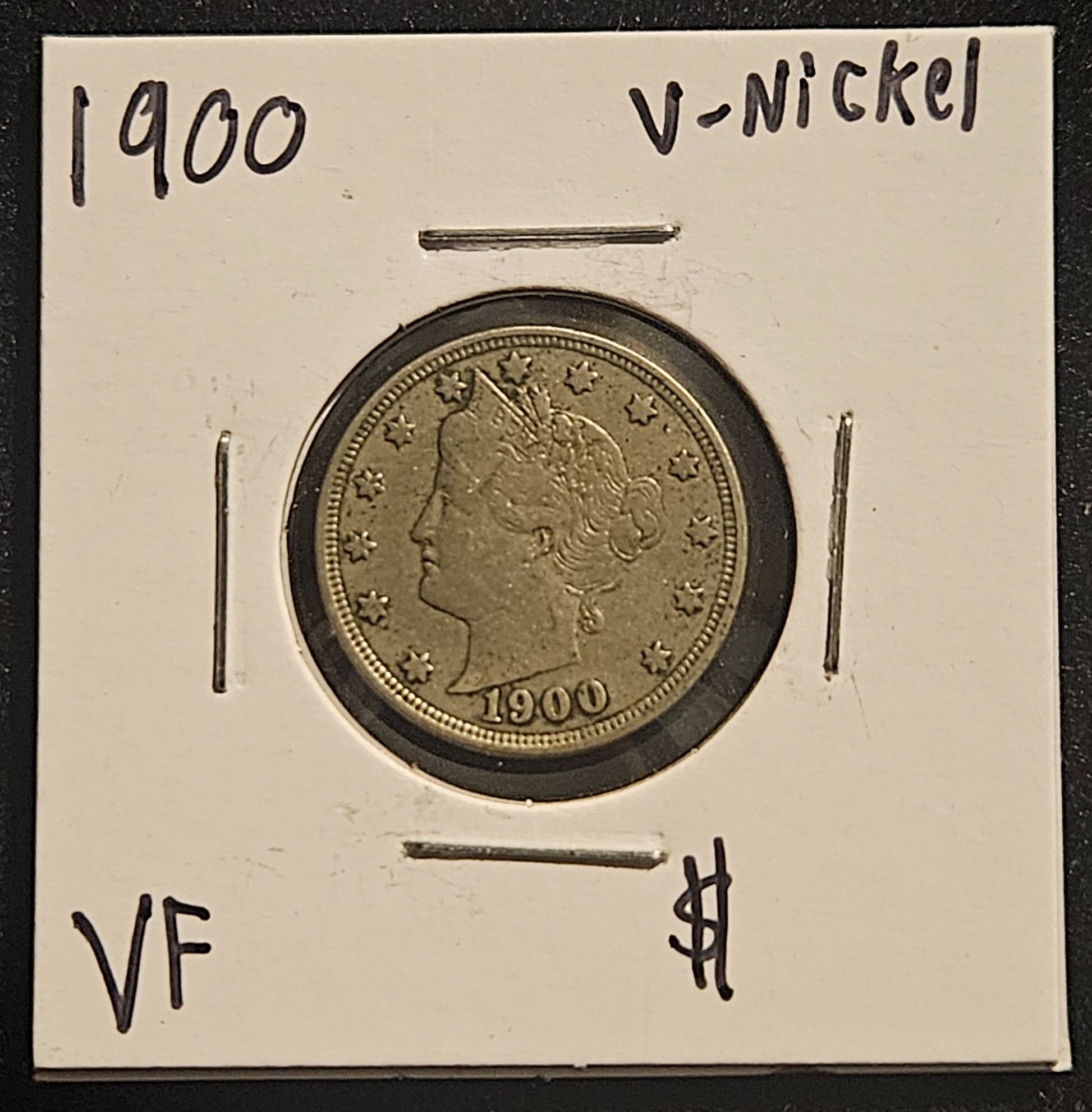 1900 Liberty Head V-Nickel Very Fine 2965.VF-A — Obverse