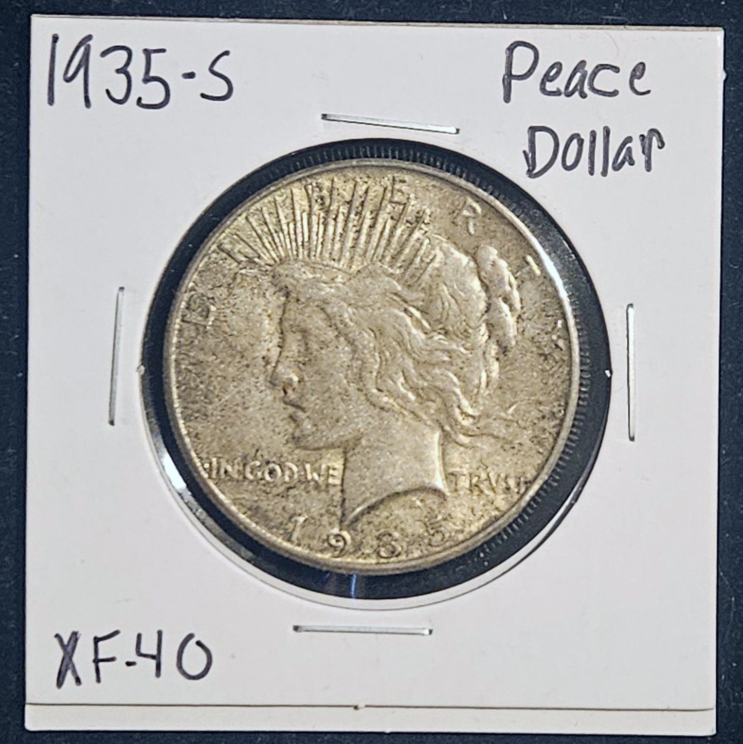 1935-S Peace Silver Dollar XF-40 TONED Obv & Rev 7912.40T-A — Obverse