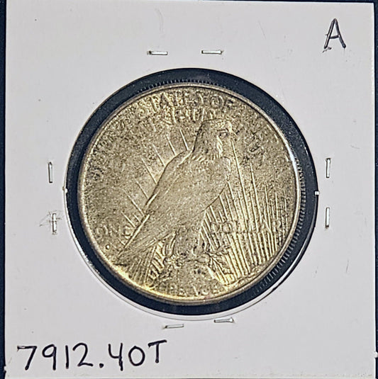 1935-S Peace Silver Dollar XF-40 TONED Obv & Rev 7912.40T-A — Reverse