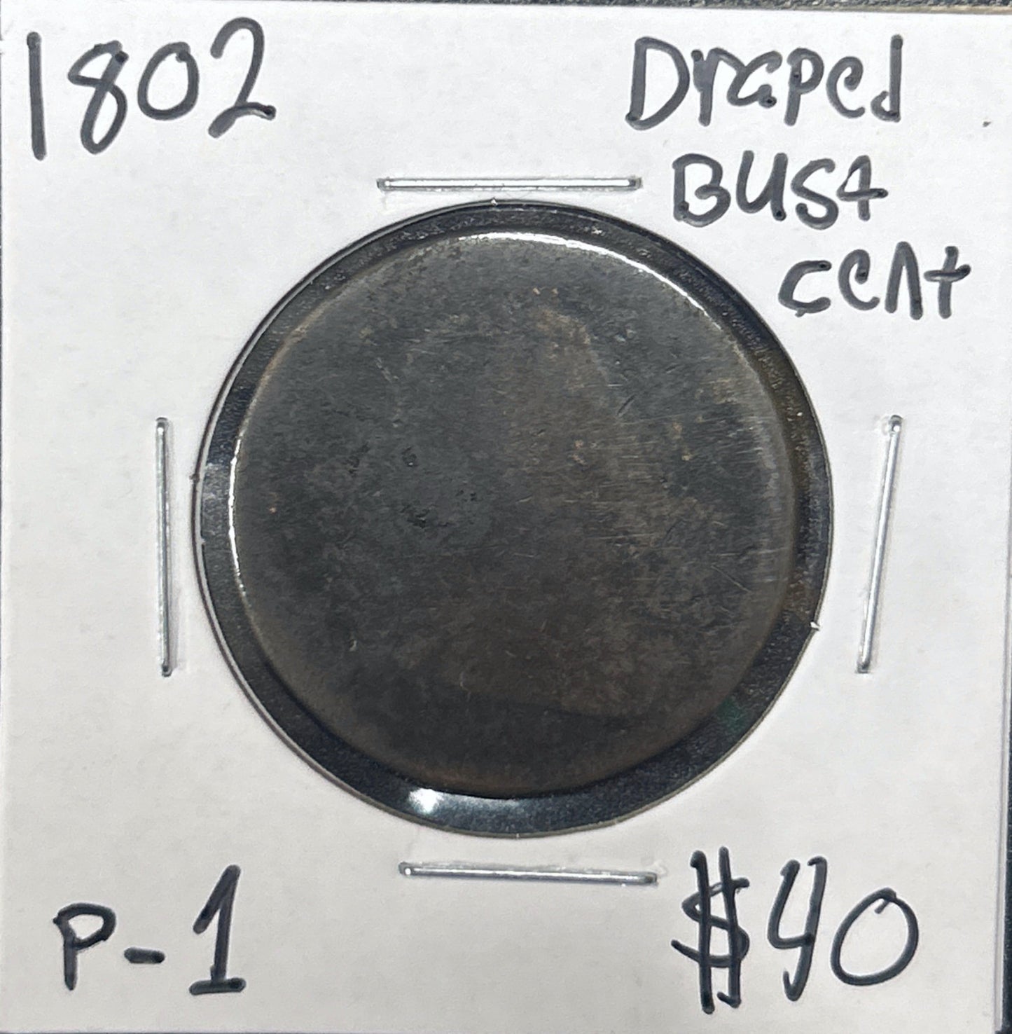 1802 Draped Bust Cent 798.1-A — Obverse