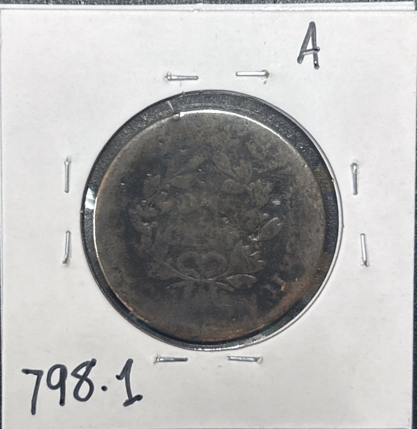1802 Draped Bust Cent 798.1-A — Reverse