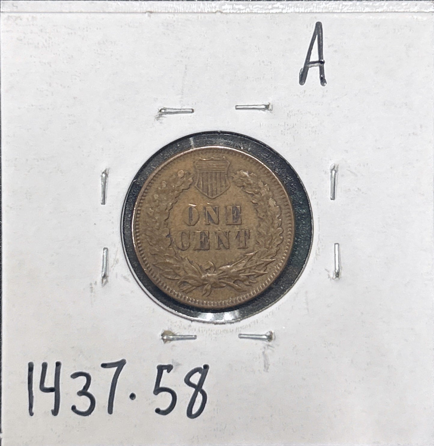 1905 Indian Head Cent 1437.58-A — Reverse