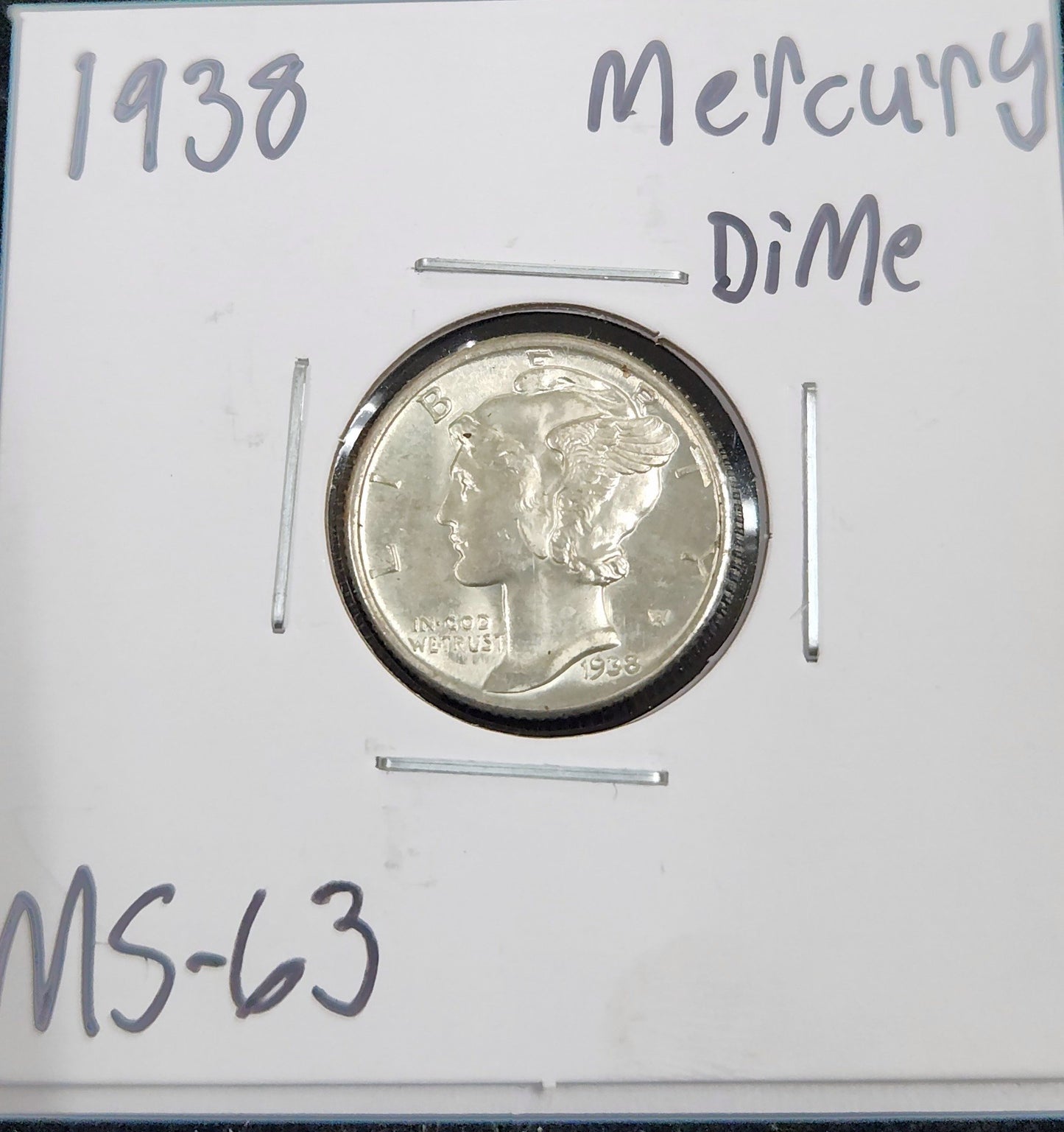 1938 Mercury Dime MS-63 4507.63-A — Obverse
